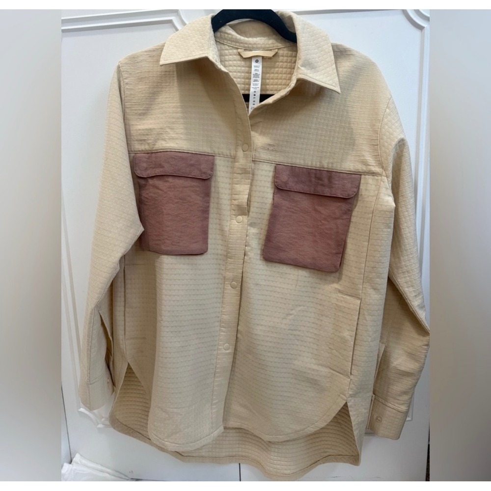Lululemon Grid Fleece Blouse Shirt